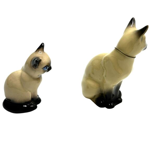 Hagen-Renaker Vintage Siamese Cat Figurines Lot of 2 Mid-Century Ceramic - Picture 2 of 5